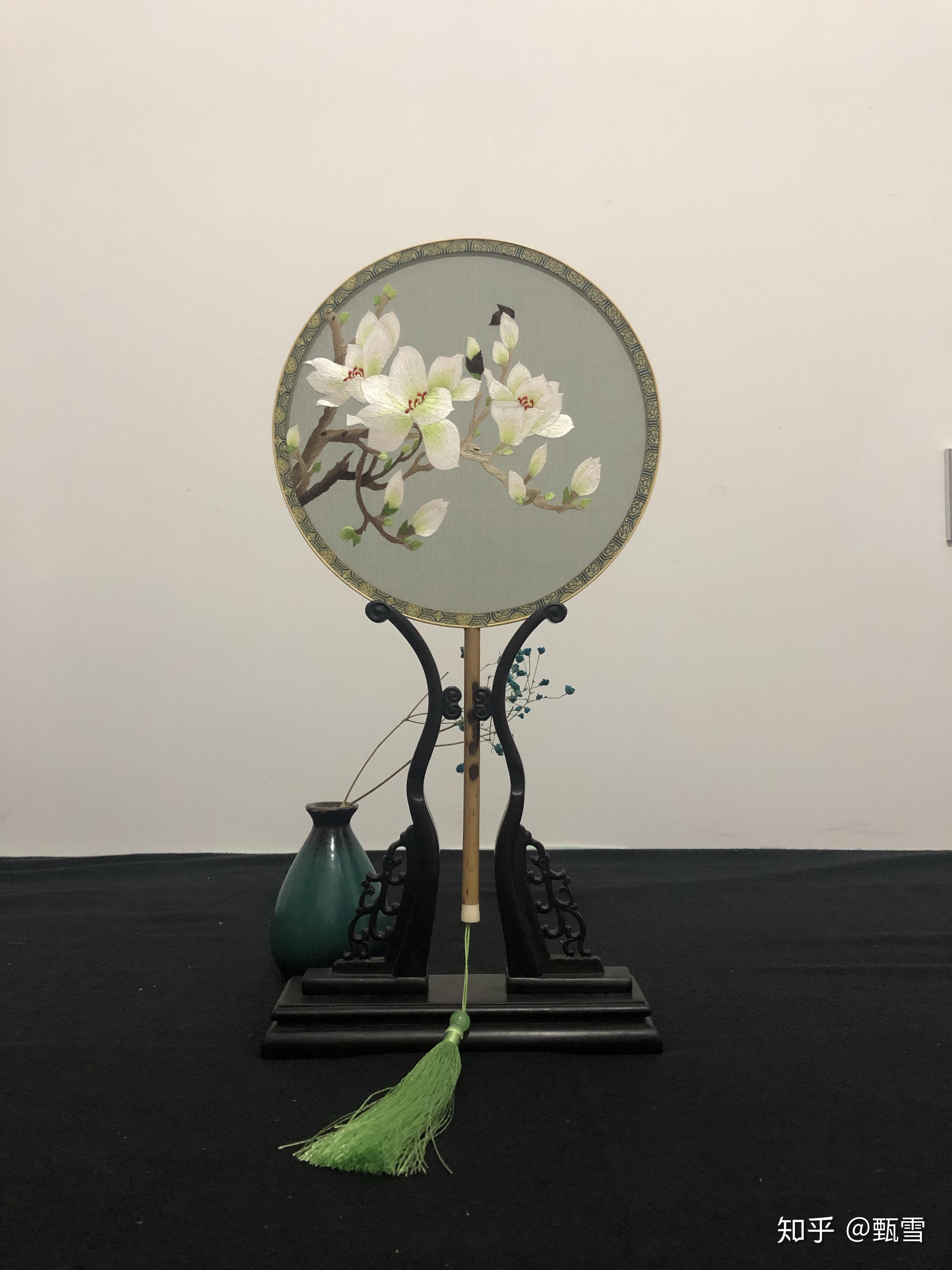 玉兰花开，双面绣法传承之美