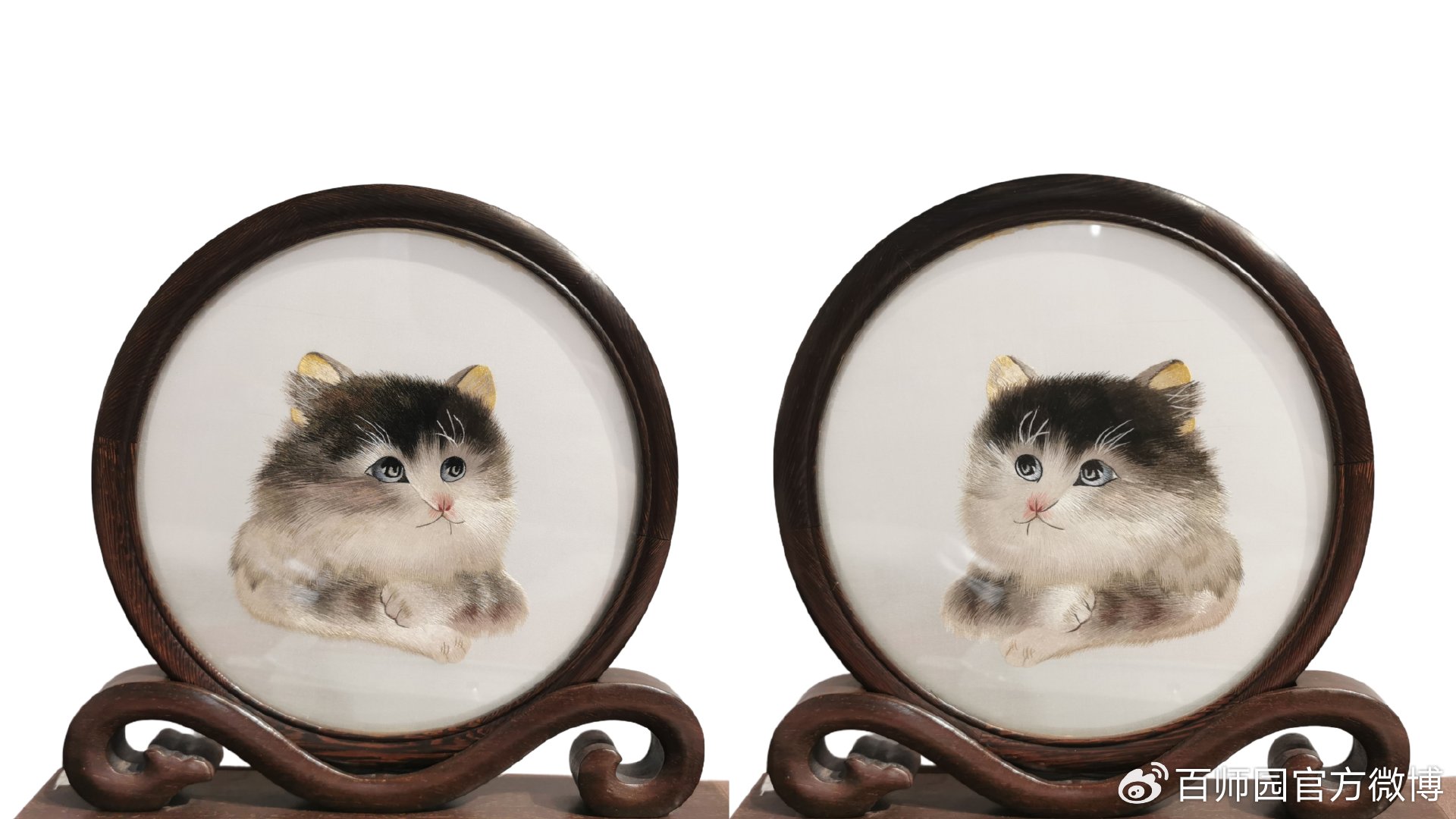 双面绣猫介绍，传统工艺与现代魅力的完美结合