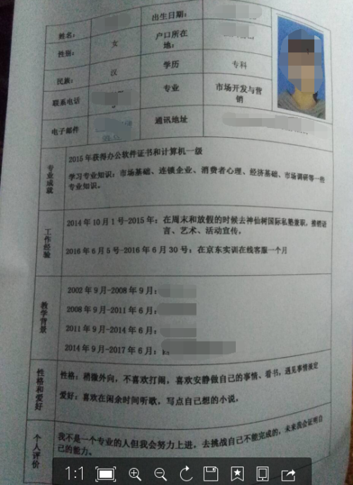 简历，个人筹办活动的经历与成就
