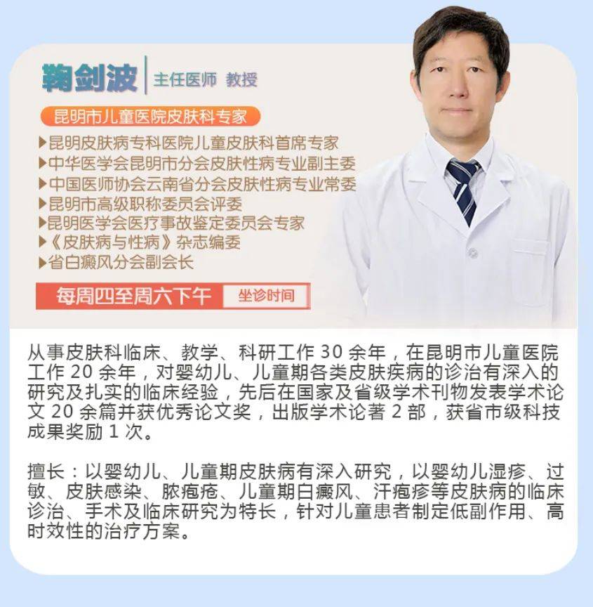省儿保皮肤科专家介绍