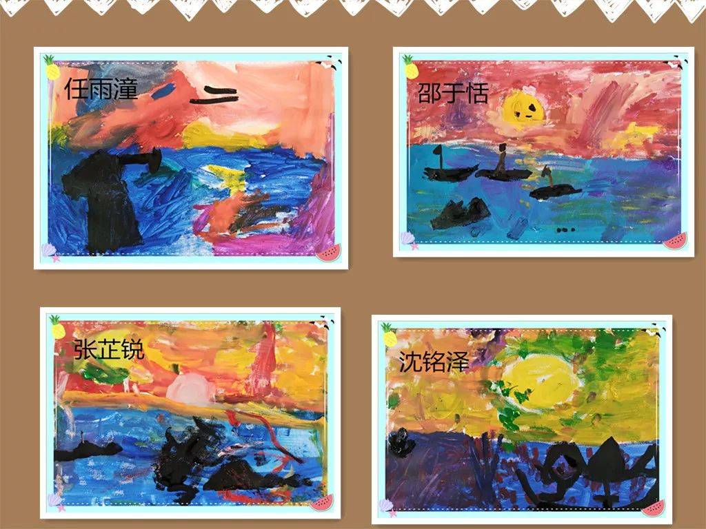 大班美术水粉分离画图片，探索与赏析